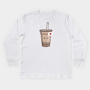 Bubble Tea Love Kids Long Sleeve T-Shirt